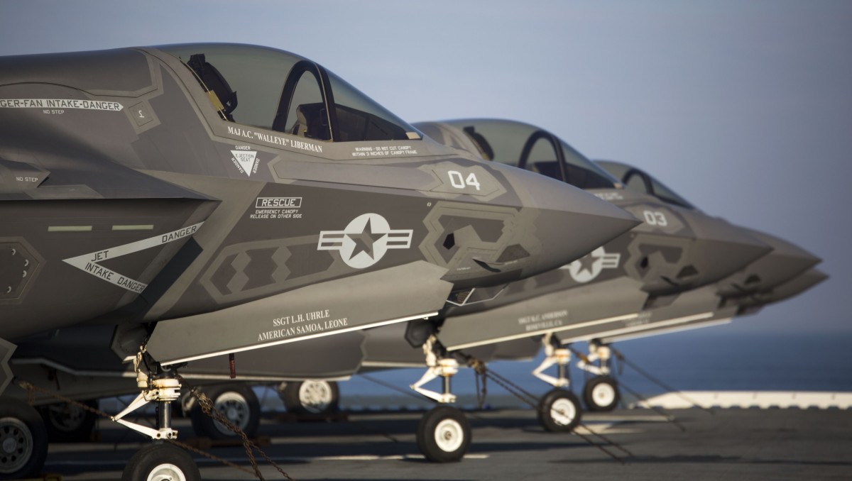 F-35 Fighters on Station