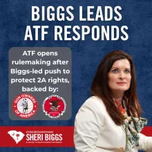 Biggs Leads, ATF Responds Graphic